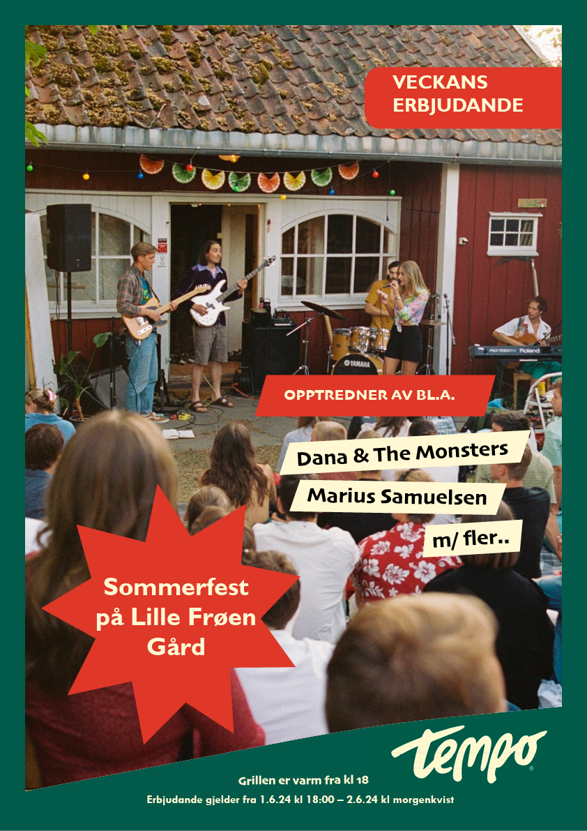 Lille Fröen anual summer party concept poster