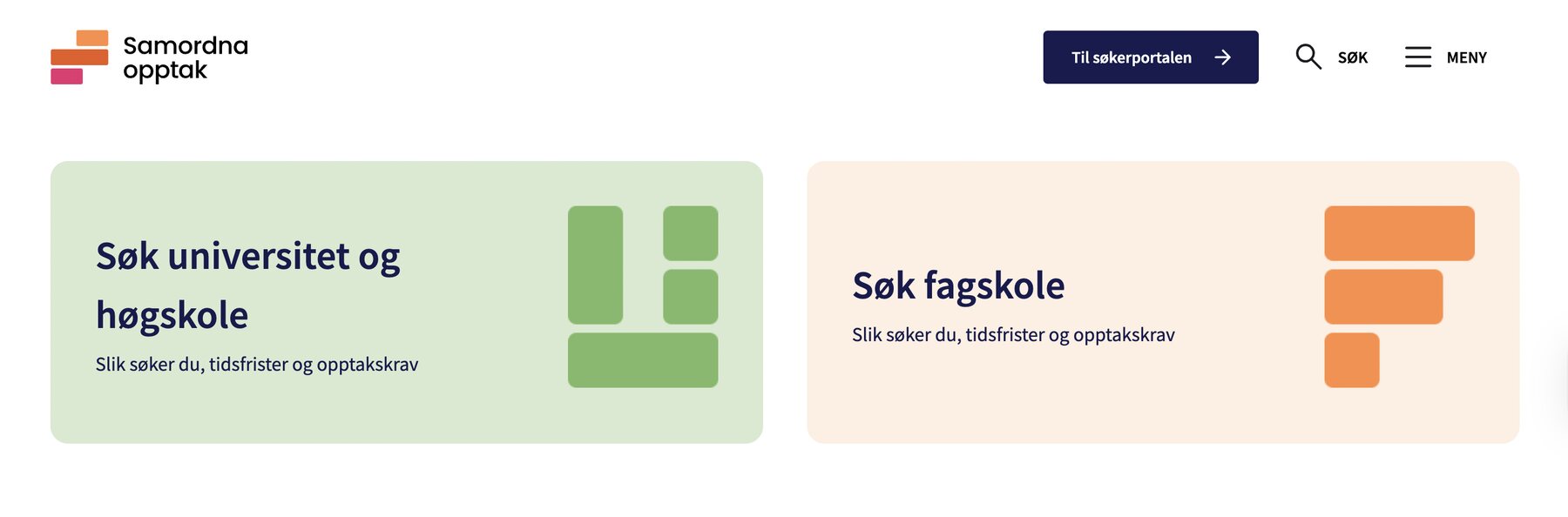 Samordna opptak front page